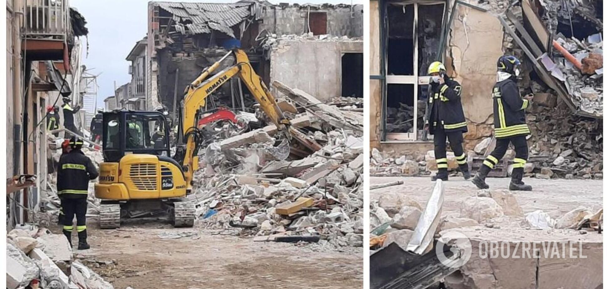 Рятувальники розбирають завали руками: названо можливі причини вибуху та обвалення будинків в Італії