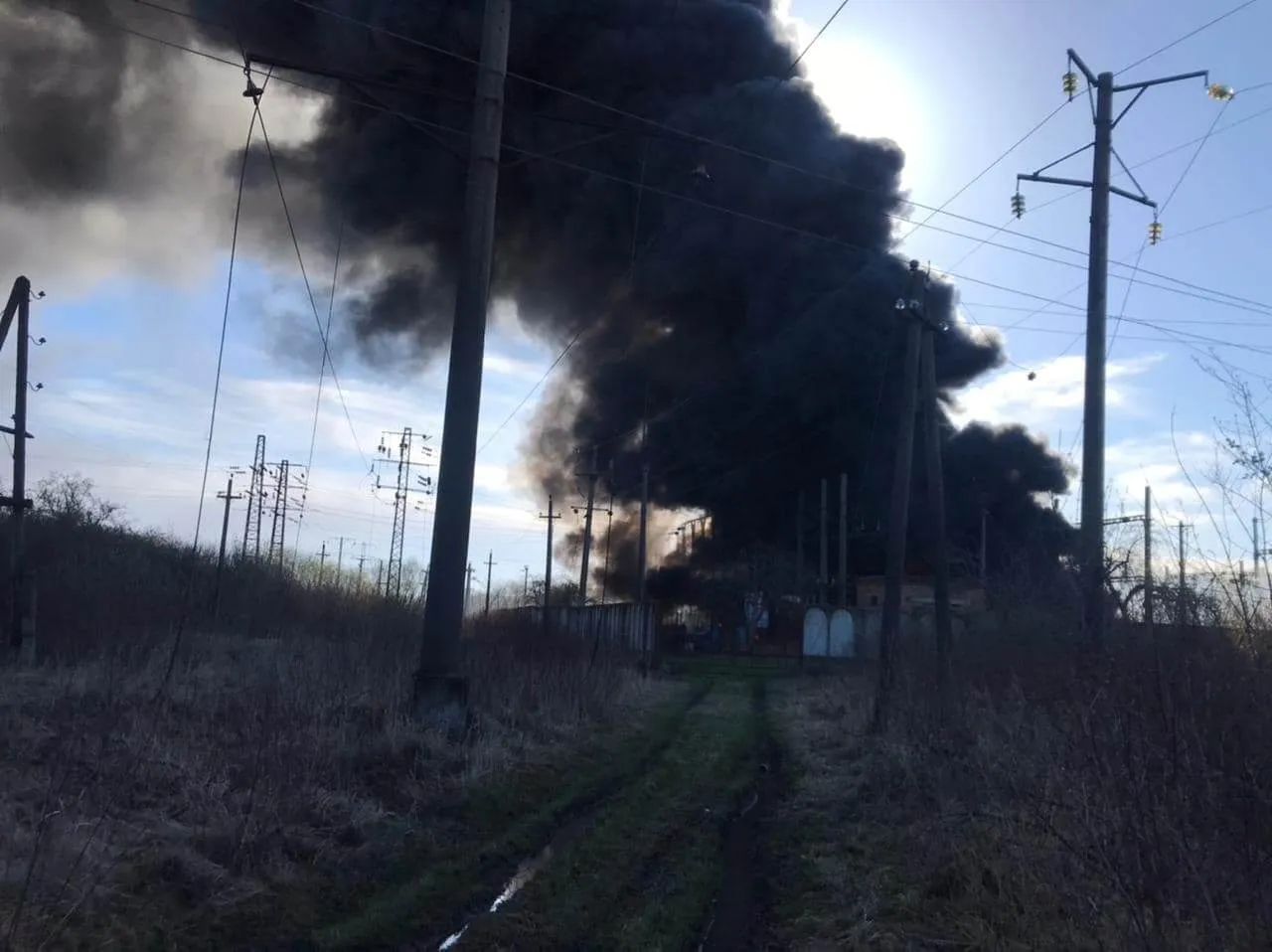 Пожежа на залізничній станції у Львівській області